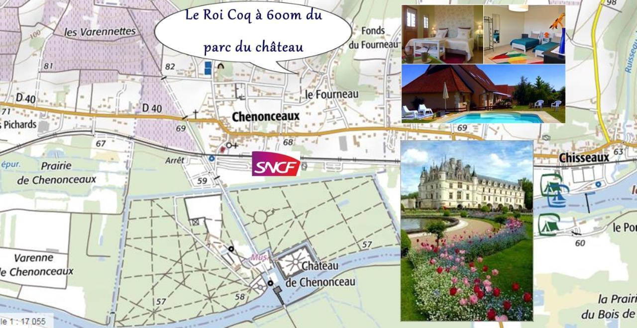 Bed and Breakfast Le Roi Coq Chenonceaux Esterno foto